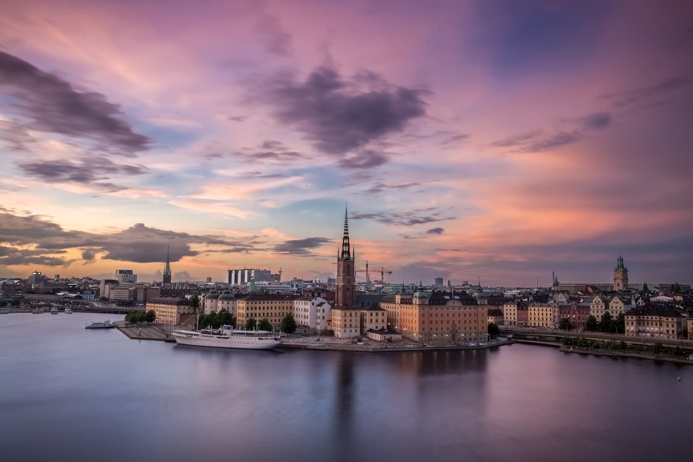 Stockholm city waterfront for Sweden scholarship guidance