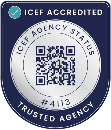 ICEF Agency Status badge