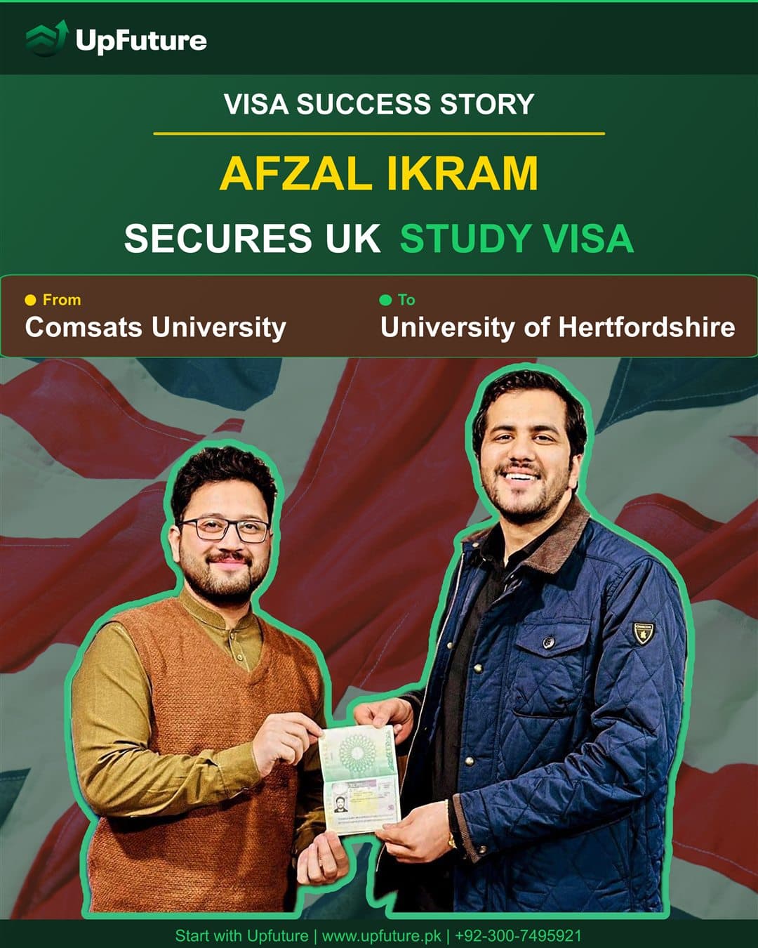 Afzal Ikram visa success story