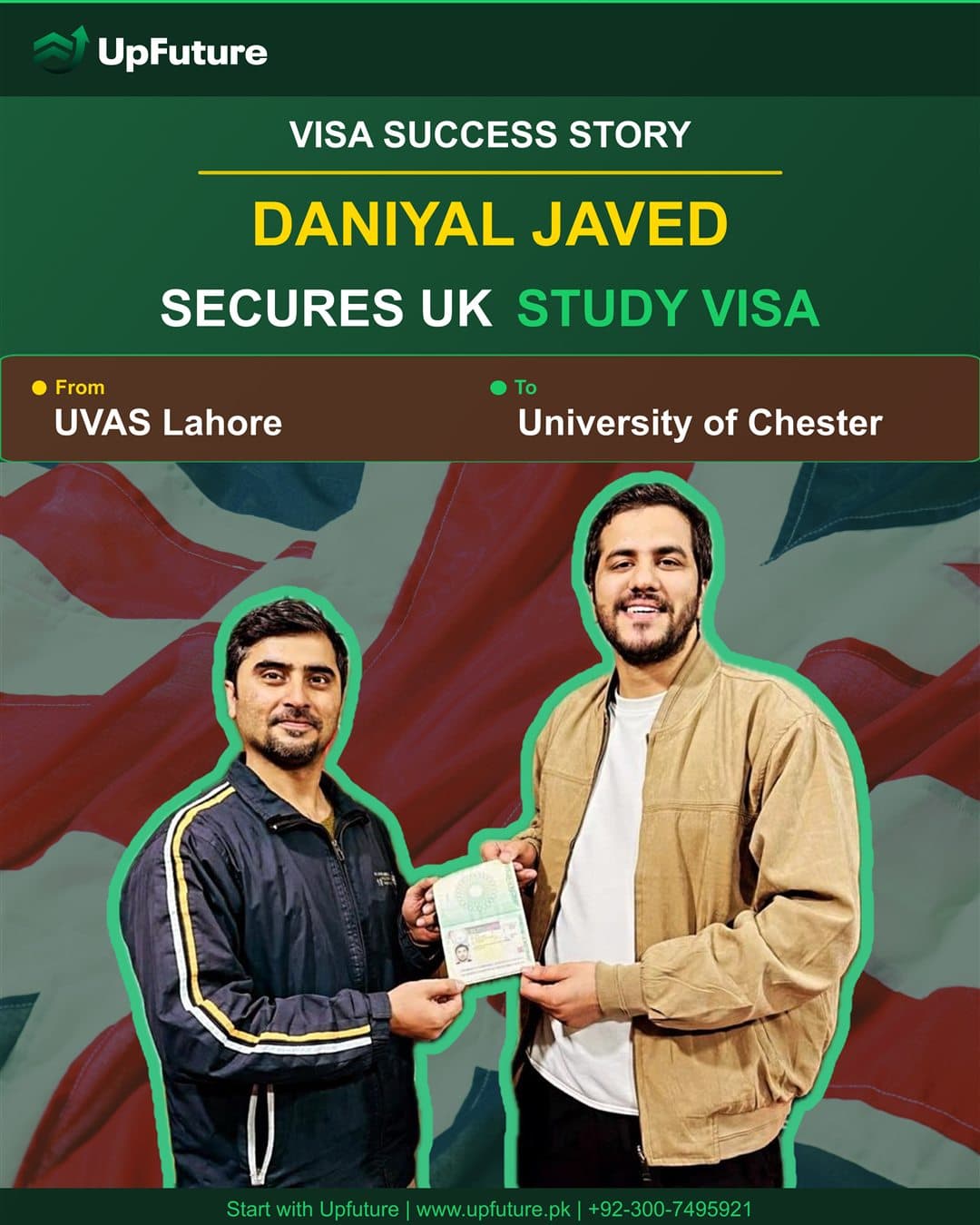 Daniyal Javed visa success story