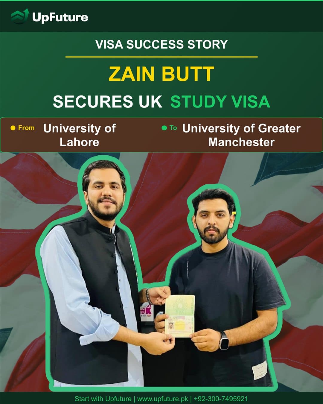Zain Butt visa success story
